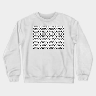 Lips White Pattern Crewneck Sweatshirt